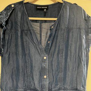 DKNY - Size 12 - Denim Jumpsuit Pants Suit